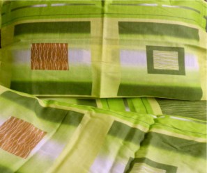 Олекотен спален комплект Памук зелен единичен 130-220_1